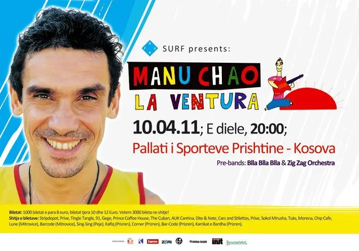 Manu Chao à Pristina (vidéo)