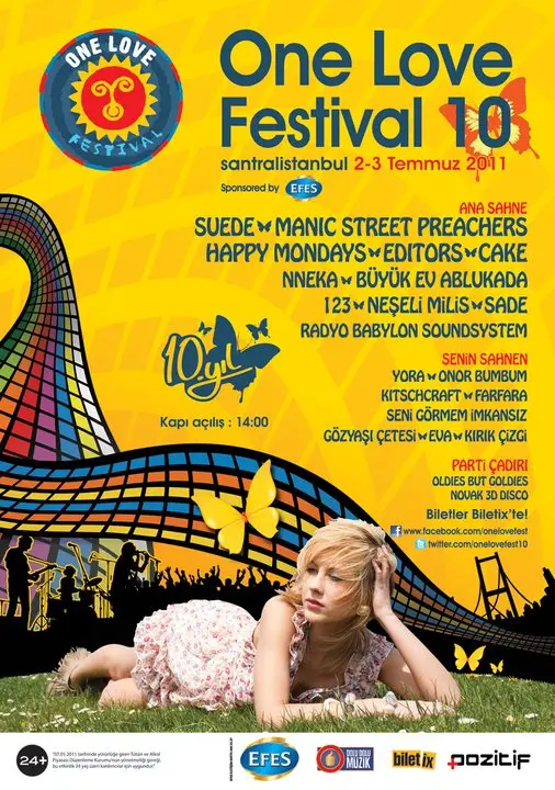 One Love Festival 10 le 2 et 3 juillet 2011