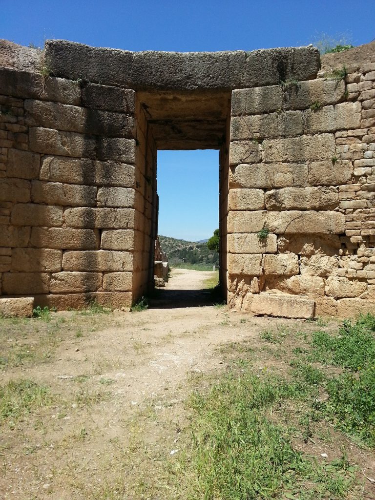 Vestiges archéologiques de Mycènes en Grèce