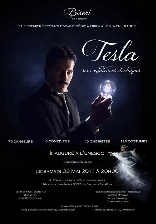 Tesla et ses confidences, le 03 mai à l&rsquo;espace des Arts de Pavillon sous Bois