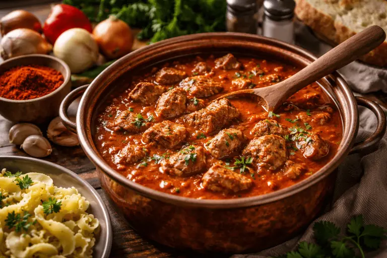 Teleći paprikaš : le ragoût serbe au paprika qui réchauffe le cœur des Balkans