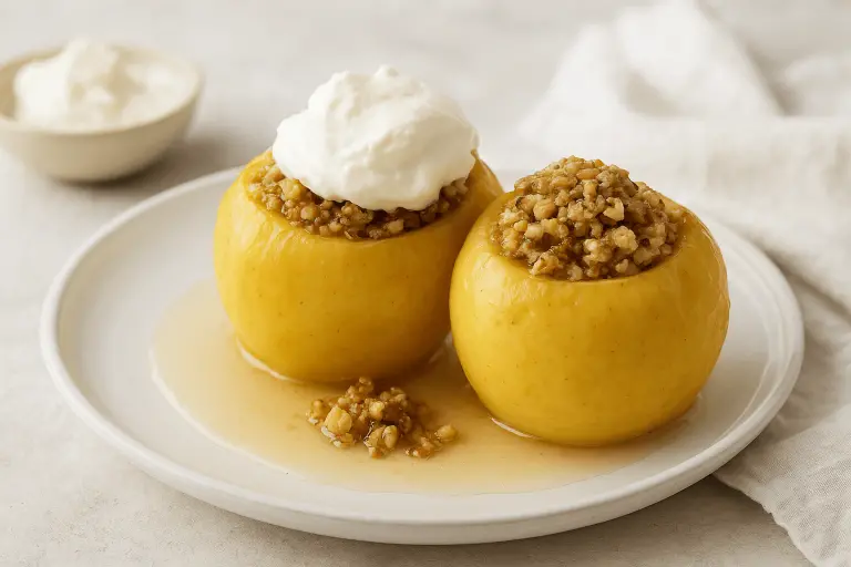 Tufahija : le dessert traditionnel bosnien aux pommes, noix et crème